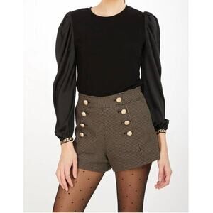 NWT Generation Love Yvonne Combo Top in Black size XS